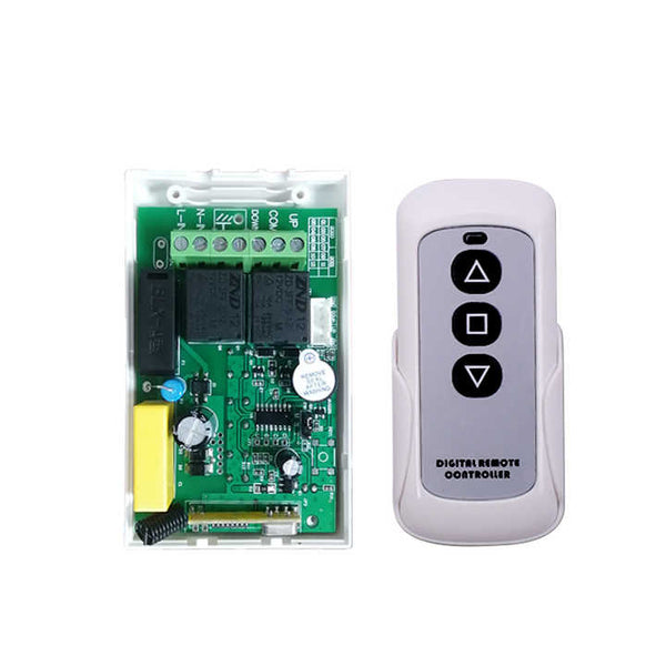 AC 220V Wireless Receiver Transmitter Motor Forward Reverse Remote Control Switch For Projector Electronic Curtain