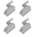 LED Smart Touch Induction Cabinet Light Cupboard Inner Hinge Lamp Sensor Light Night Light for Closet Wardrobe(Pack of 4 Pieces)