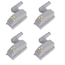 LED Smart Touch Induction Cabinet Light Cupboard Inner Hinge Lamp Sensor Light Night Light for Closet Wardrobe(Pack of 4 Pieces)