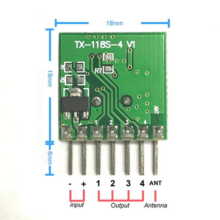 QIACHIP 433 mhz Mini Wireless RF Remote Control 1527 EV1527 Learning code 433mhz Transmitter For Gate garage door Alarm Light controller