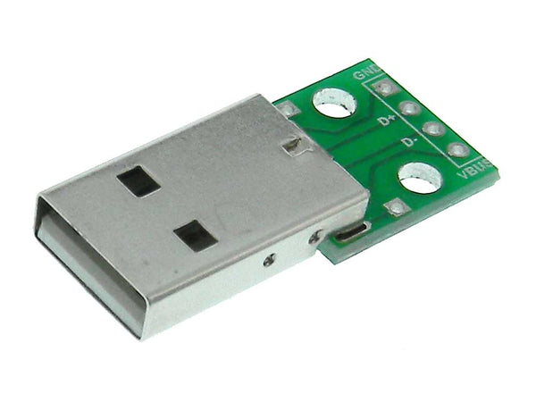 USB Type A Breakout Board – Male