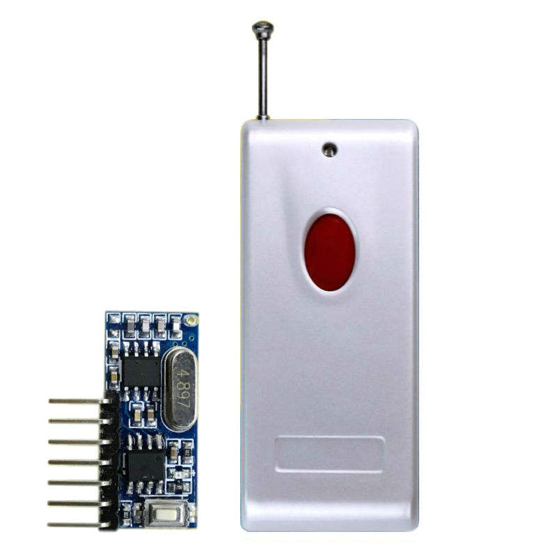Qiachip 433MHZ single key high-power long-distance remote control with decoding module output high and low frequency kit