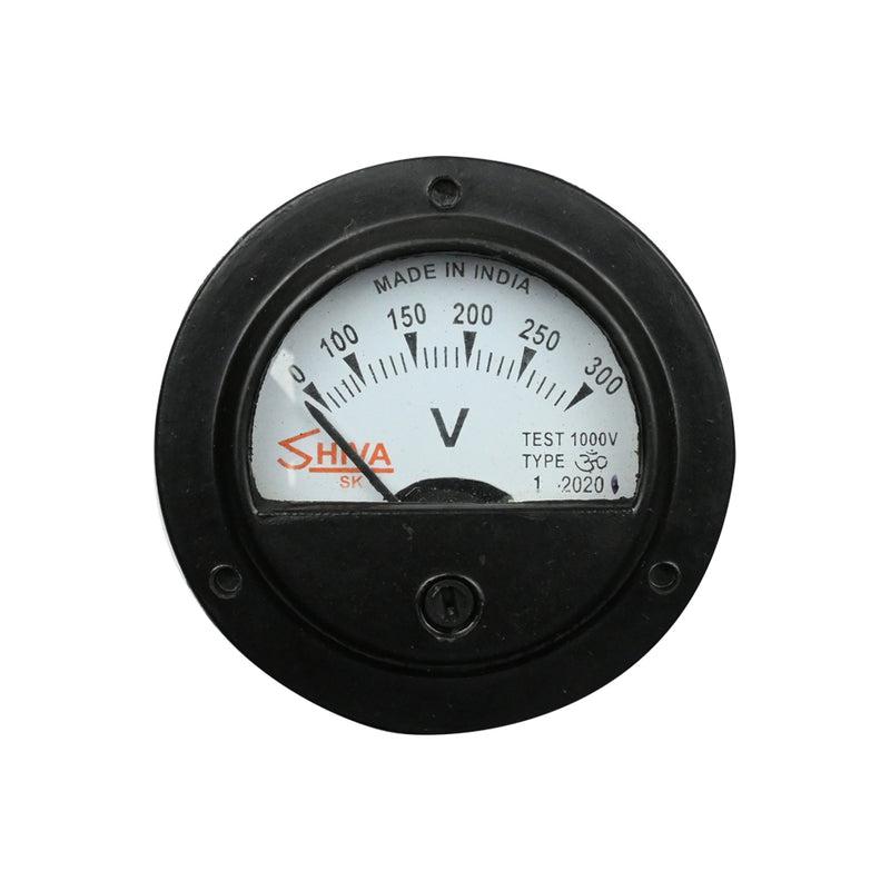 80mm 0-300V Round Shape Analog Voltmeter