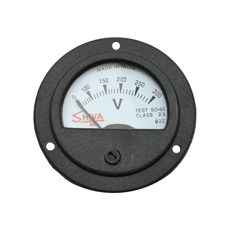 Shiva 0-300V Round Shape Analog Voltmeter