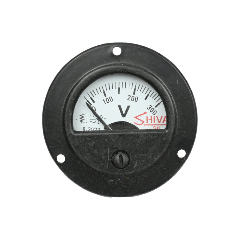 Shiva 0-300V 69mm Round Shape Analog Voltmeter