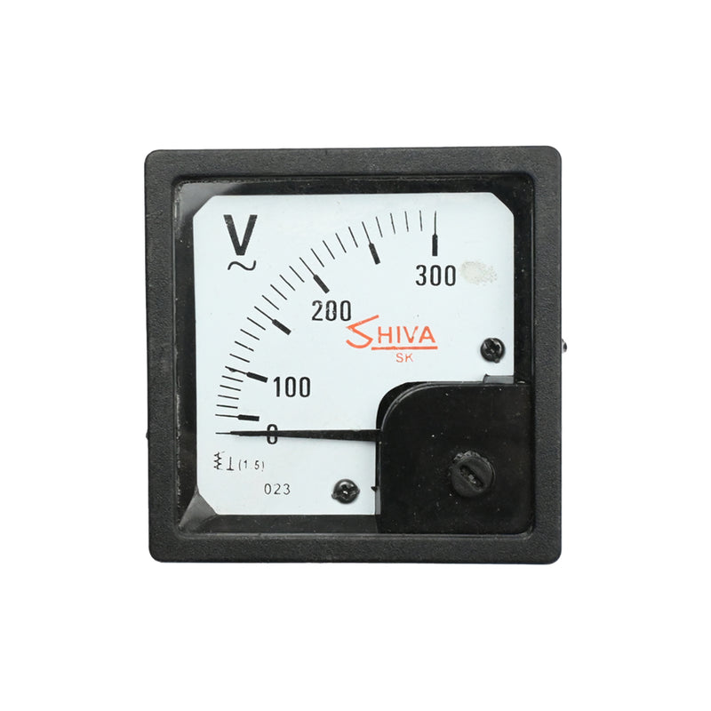 Shiva 0-300V Square Shape Analog Voltmeter