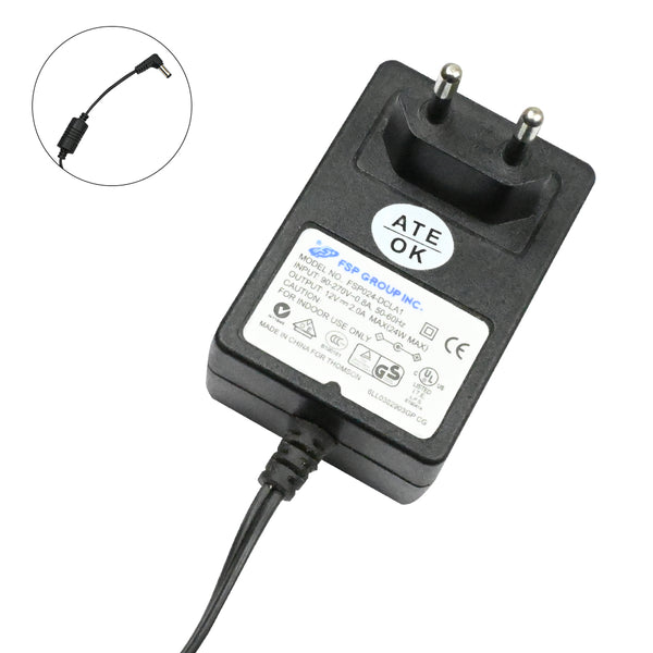 12V 2A 24W AC-DC Power Adapter