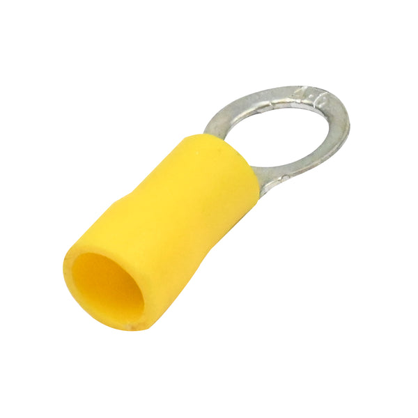 8.29mm Insulated Yellow Ring Crimp Terminal Connector