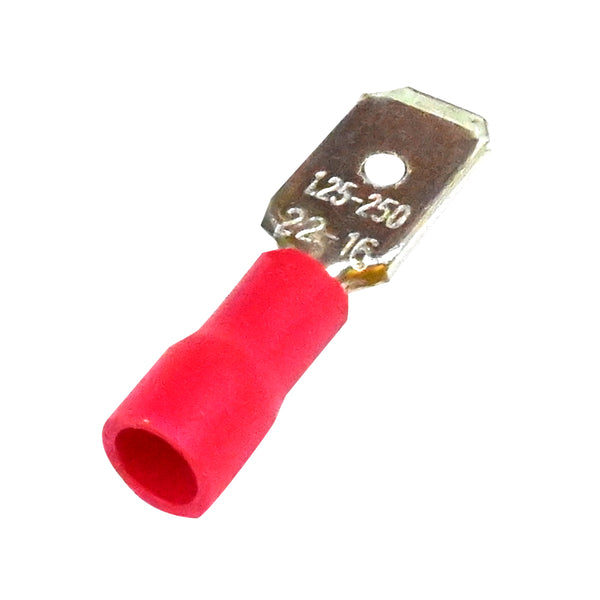 6.2mm Red Male Spade Terminal Connector