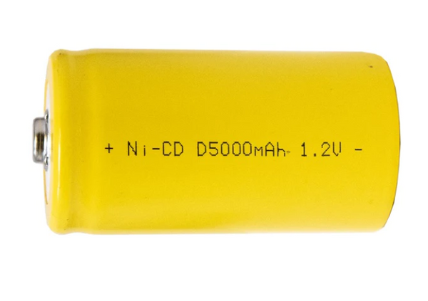 1.2V 5000mAh D Size Nickel Cadmium Rechargeable Battery