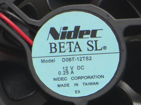 Nidec D06T-12TS2 12V DC 0.25A Cooling Fan