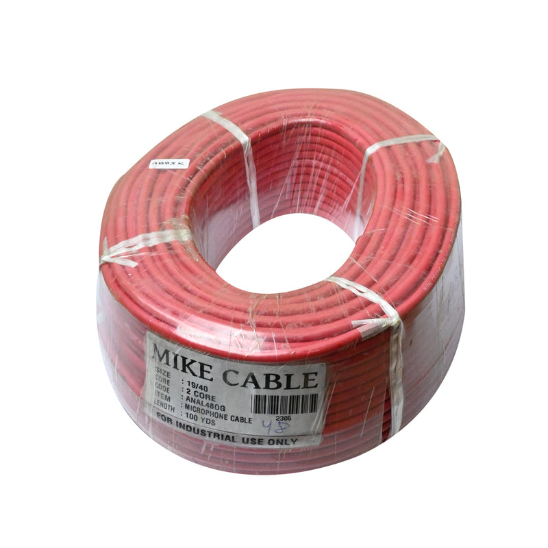 ANAL480G 19/40 2 Core Red Microphone Cable