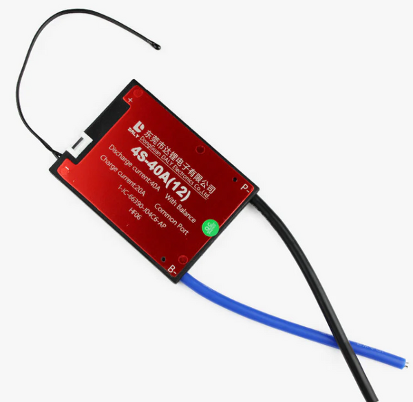 LiFePo4 4S 12.8V 40A BMS with Temperature Sensor