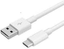 USB Type a to C White Colour Data Cable - 1 Meter