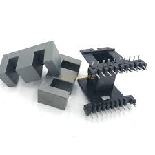 EE55 EE 20 Pin High Frequency Transformer Ferrite Magnetic Core Horizontal Coil Former
