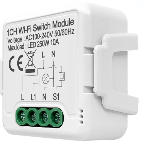 1 Gang 1 Channel 10A Wifi Smart Switch