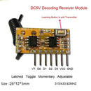 QIACHIP 433MHZ Learning Code EV 1527 Super heterodyne Decode RF Wireless Receiver Module